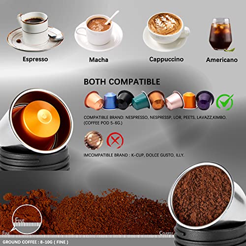 STARESSO (Upgrade) Portable Espresso Machine - Manual Medium, Black