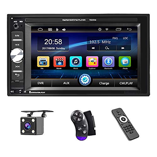 UNITOPSCI Car Multimedia Player - Double Din, Bluetooth Audio and Calling,...