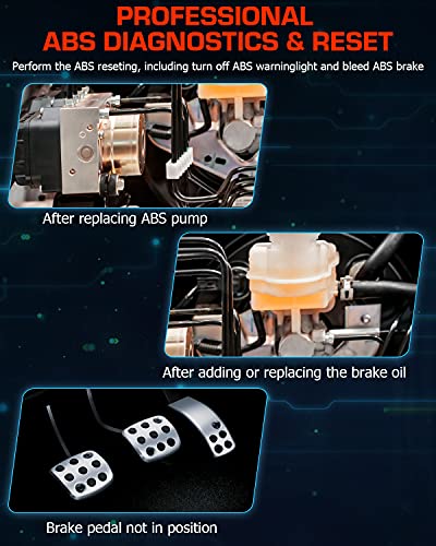 ANCEL AD610 Plus+ OBDII Scanner ABS SRS(Airbag) Reset Scan Tool AD610Elite