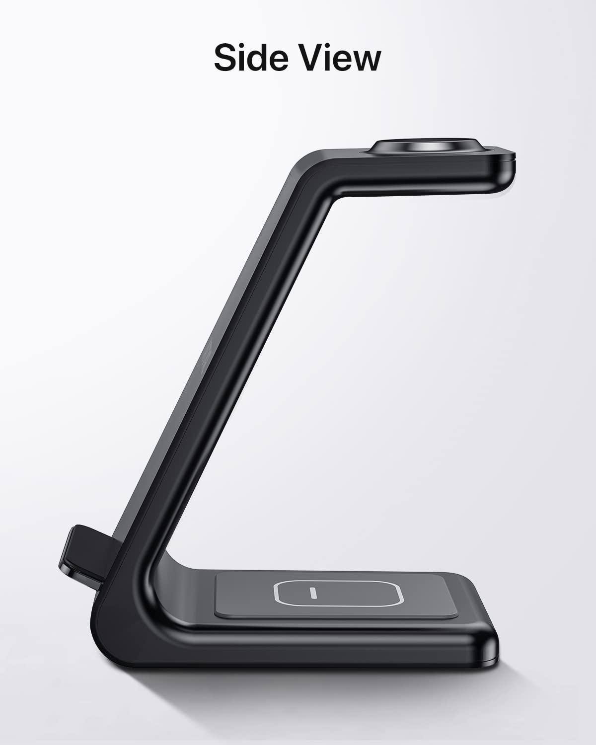 Intoval Wireless Charging Station, 3 in 1 Charger for Apple Black