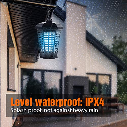 Electric Bug Zapper, Indoor and Outdoor Mosquito Zappers 4200V Black