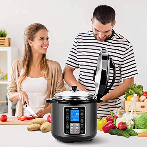 Mueller UltraPot 6Q Pressure Cooker Instant Crock 10 in 1 Pot with Slate Gray