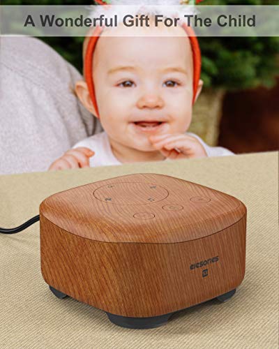White Noise Machine, elesories Sound Machine 1 Count (Pack of 1), Wood Grain