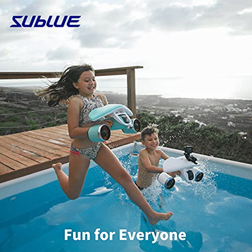 sublue WhiteShark Mix Underwater Scooter Dual Propellers with SpaceBlue