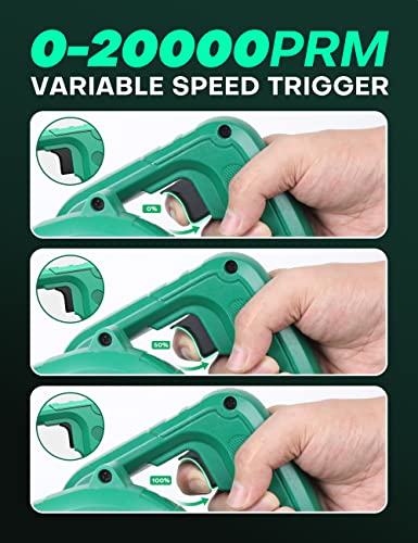 KIMO Cordless Small Leaf Blower Cordless, Green Sweeper
