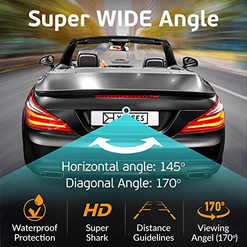 YANEES Car Backup Camera - HD 1080p - Rear View - Waterproof Premium