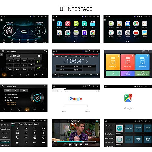 Hikity 10.1 Inch Android Car Stereo with GPS Double Din Radio 1G+16G