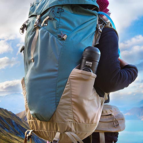 Wacaco Minipresso GR, Portable Espresso Machine, Compatible MPGR100, Black