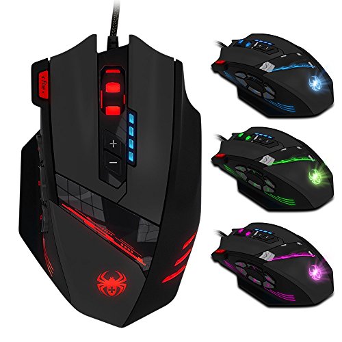 12 Programmable Buttons C12 Gaming Mouse, AFUNTA Laser Double-Speed C12-Mouse