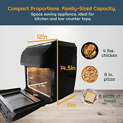 iCucina Air Fryer |10 Qt Actual Capacity 1700W Power Frier| Non-Stick Basket...