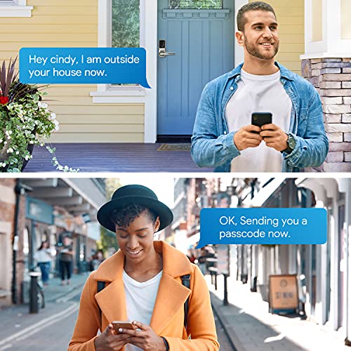 Lockly PGD628FMB, Fingerprint Bluetooth Keyless Entry Door Smart Matte Black