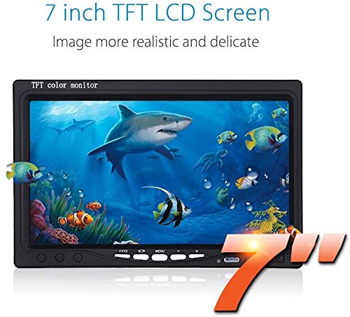 Eyoyo Portable 7 inch LCD Monitor Fish 15m/49ft, 7 Infrared Lights(15m)