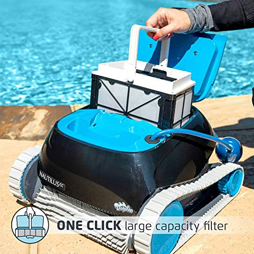 DOLPHIN Nautilus CC Automatic Robotic Pool Cleaner - CC, Blue/Black