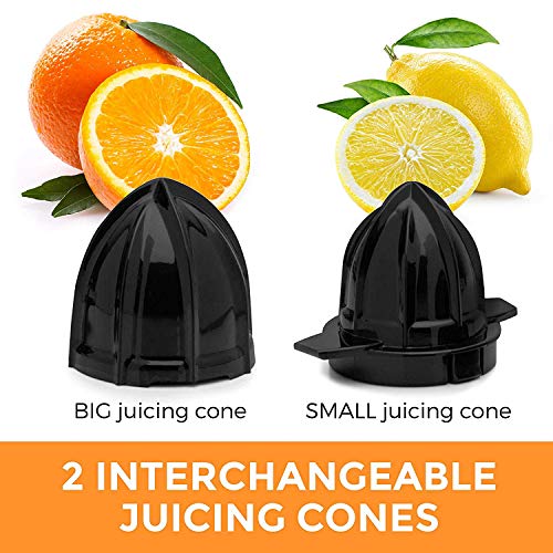 Pohl+Schmitt Deco-Line Citrus Juicer Machine Extractor - Large Small, Black