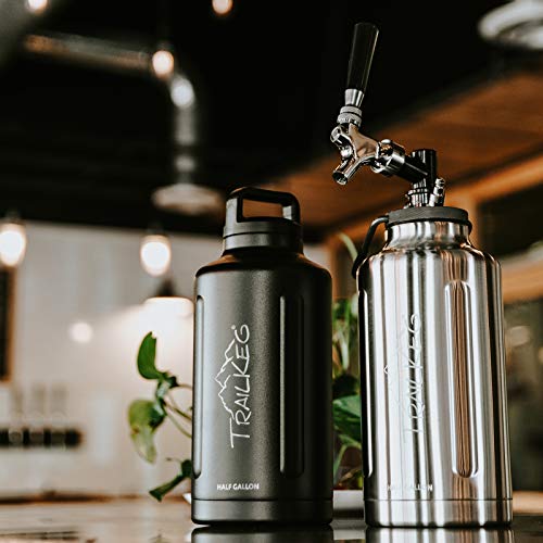 TrailKeg Half Gallon Package - Stainless Steel Growler 64 Oz,