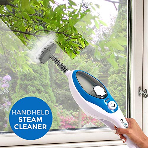 PurSteam Steam Mop Cleaner 10-in-1 with Convenient Mop, White
