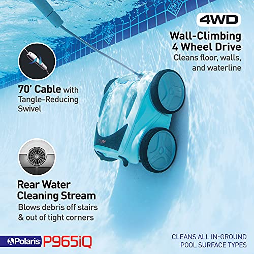 Polaris P965iQ Sport Robotic Pool Cleaner, Automatic Vacuum for Multi-Colored