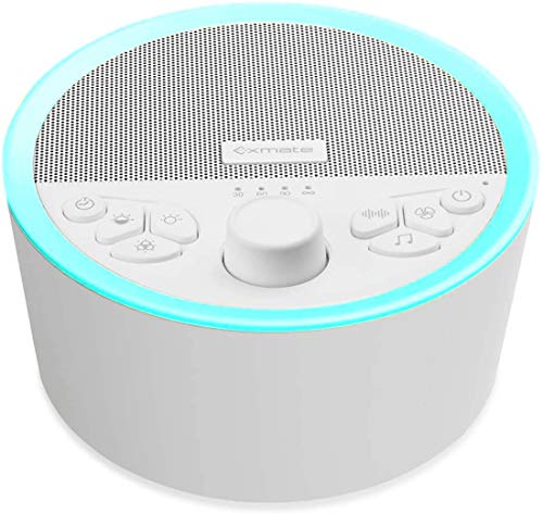 Exmate White Noise Machine, Night Light Sleep 7 Count (Pack of 1),