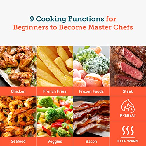 COSORI Air Fryer, 5 QT, 9-in-1 Airfryer Compact Oilless Small 5 Qt, Dark Grey