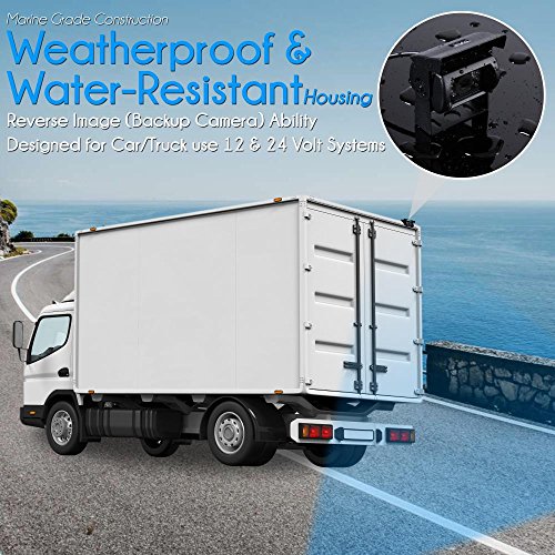 Upgraded 2017 Backup Rear View Car Truck Camera & Monitor 0 inches, Black