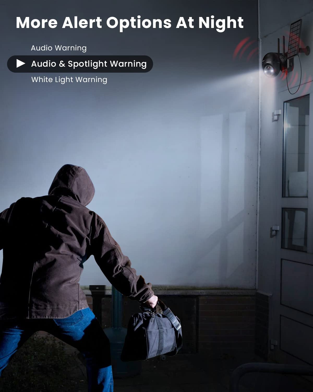 Security Cameras Wireless Outdoor, 2K Solar security camera System 360° PTZ...