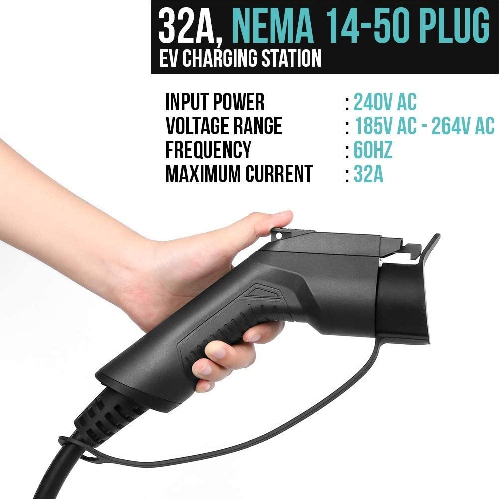 Lectron 240V 32 Amp Level 2 Electric Vehicle (EV) Charging Station with...