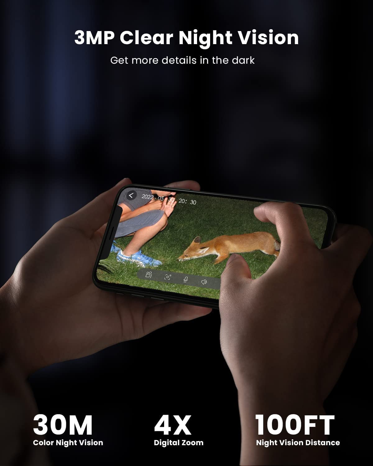 Security Cameras Wireless Outdoor, 2K Solar security camera System 360° PTZ...