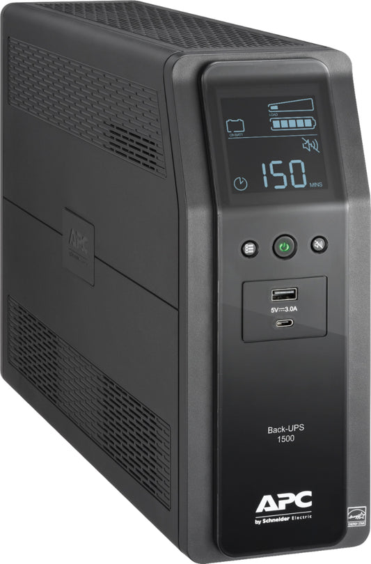 APC - Back-UPS Pro 1500VA 10-Outlet/2-USB Battery Back-Up and Surge...