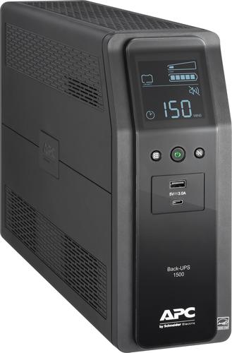 APC - Back-UPS Pro 1500VA 10-Outlet/2-USB Battery Back-Up and Surge...