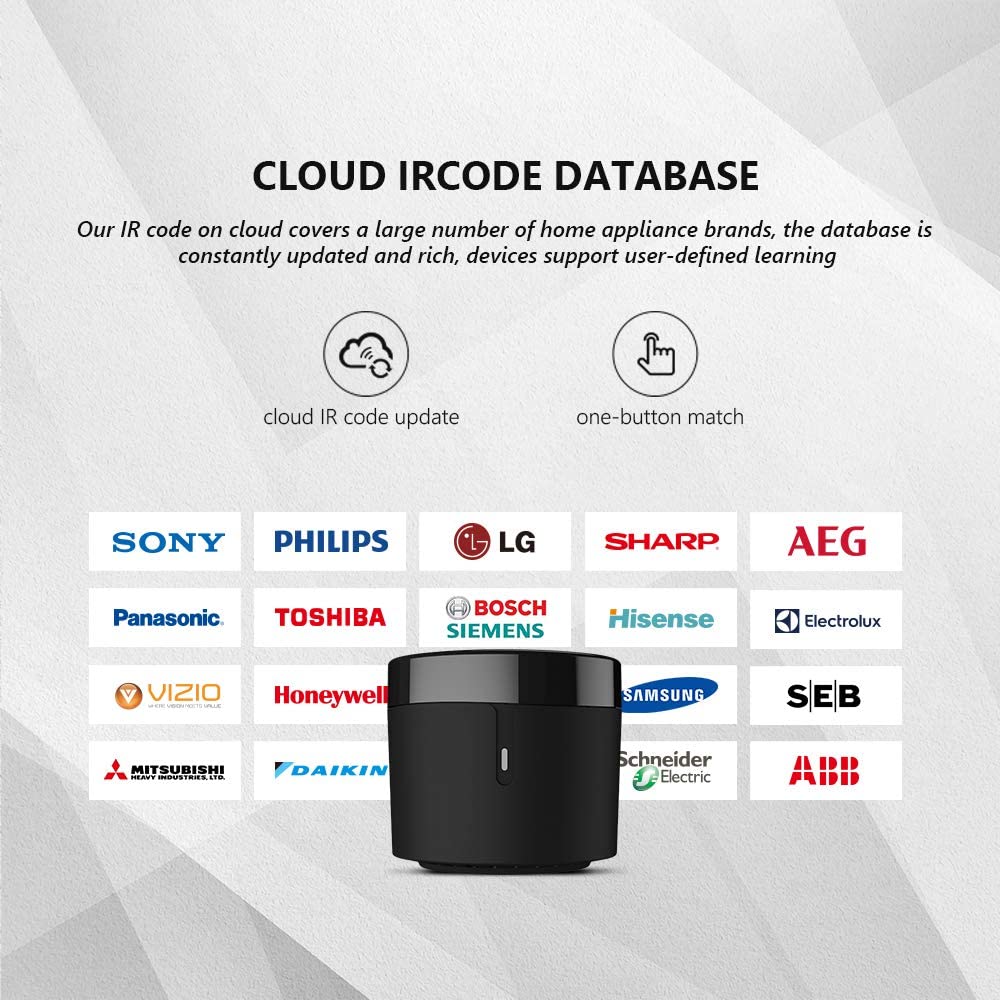 BroadLink RM4 Mini IR Universal Remote Control, Smart Home Automation Wi-Fi...