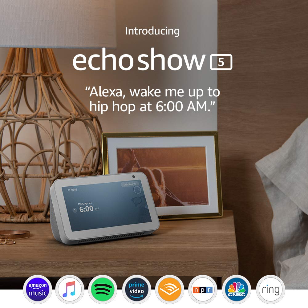 Echo Show 5 - Compact smart display with Alexa - Sandstone