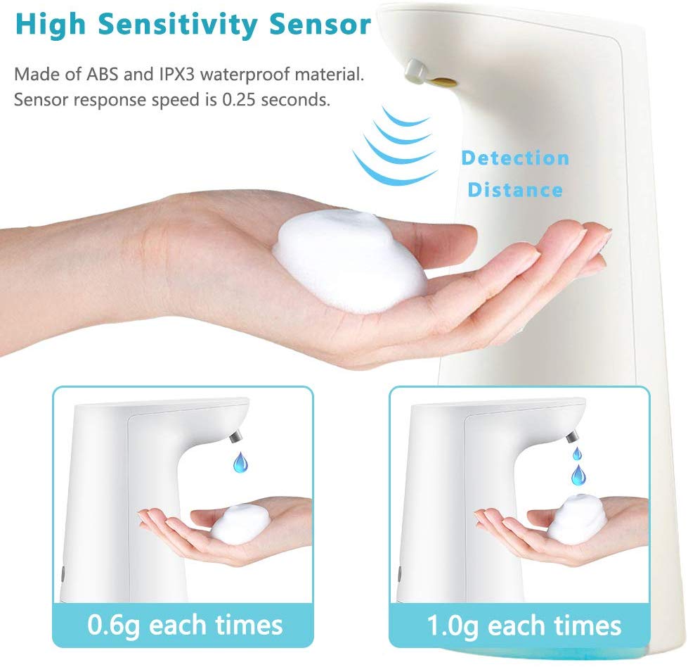 LAOPAO Soap Dispenser, Touchless Foaming Dispenser Hand Free Countertop...