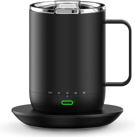 vsitoo S3 Pro Temperature Control Smart Mug with Lid, Coffee Warmer Black