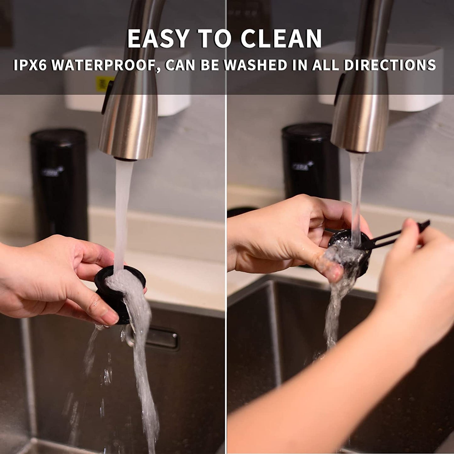 CERA+ Portable Mini Espresso Machine, 12V/24V Rechargeable Car Coffee Black