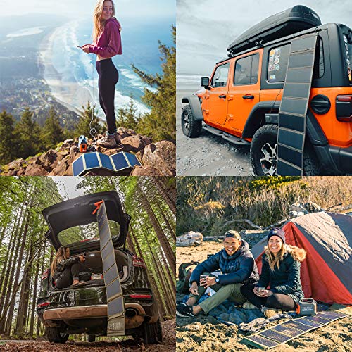 AIMTOM Portable Solar Charger – 60W Foldable Panel with 5V 60-Watt,