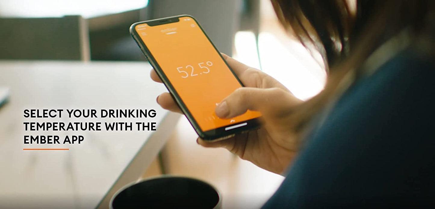 Ember Temperature Control Travel Mug 2, 12 oz, Black, 3-hr Battery Life Black