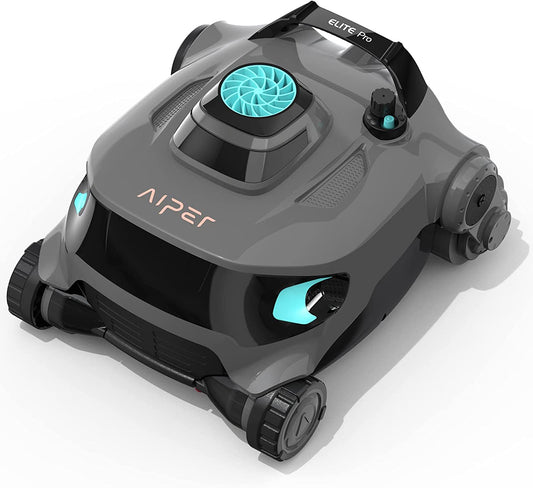 (2023 New) AIPER Elite Pro Cordless Robotic Pool Cleaner, Wall-Climbing Gray