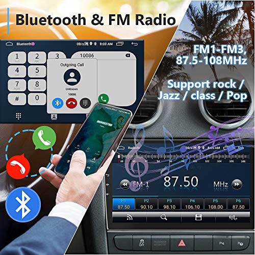 Android 10.1 Double Din 10 Inch Car Stereo Audio HD 1080P 10 inch Radio 1+16G
