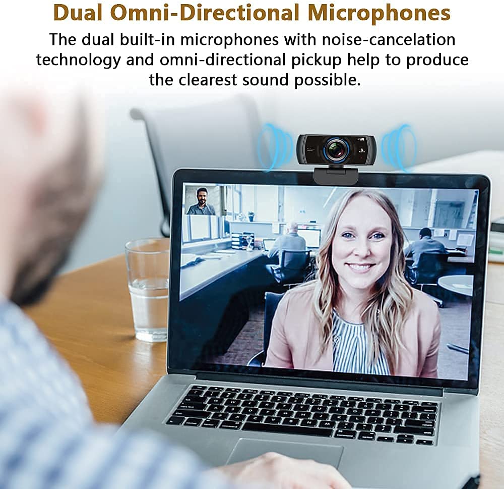 NexiGo N980P 1080P 60FPS Webcam with Microphone and Software Control, USB...