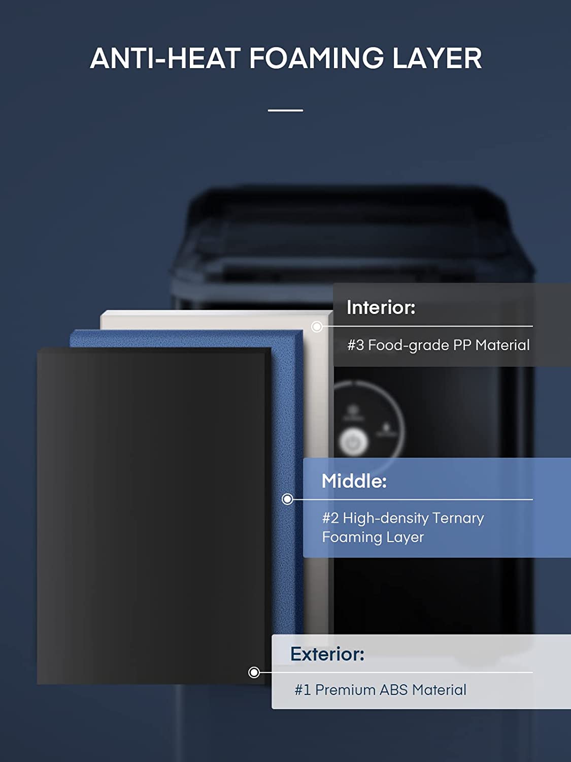 Ice Makers Machine Countertop, 9 Cubes Ready in 6 Mins, 28lbs 24Hrs, LED...