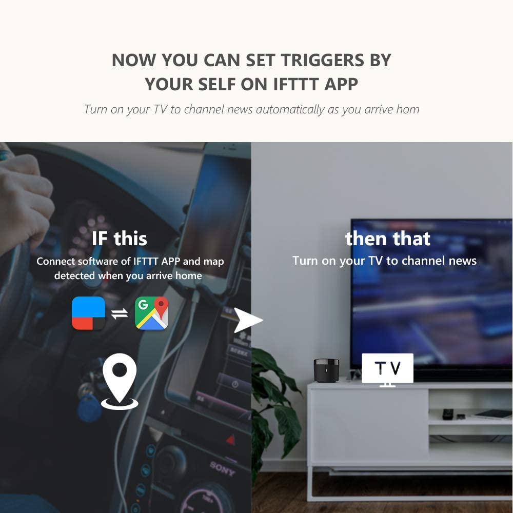 BroadLink RM4 Mini IR Universal Remote Control, Smart Home Automation Wi-Fi...