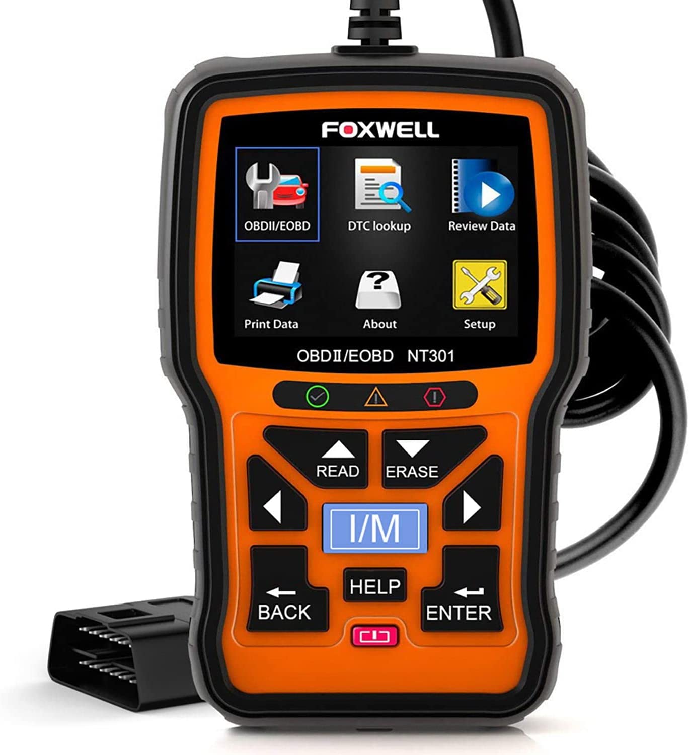 FOXWELL NT301 OBD2 Scanner Live Data Professional Mechanic OBDII Diagnostic...