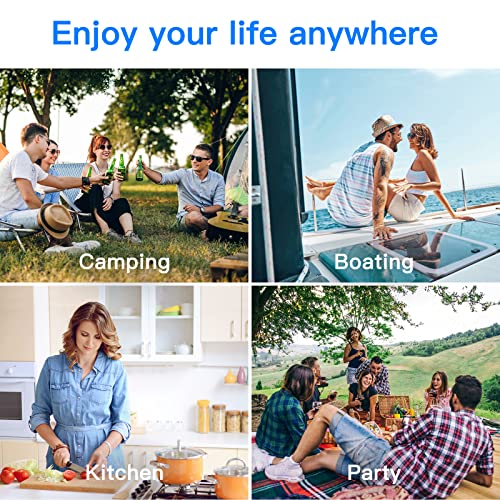 【Upgraded】BODEGA 12 Volt Refrigerator, Portable Freezer, Car 53 Quart, blue