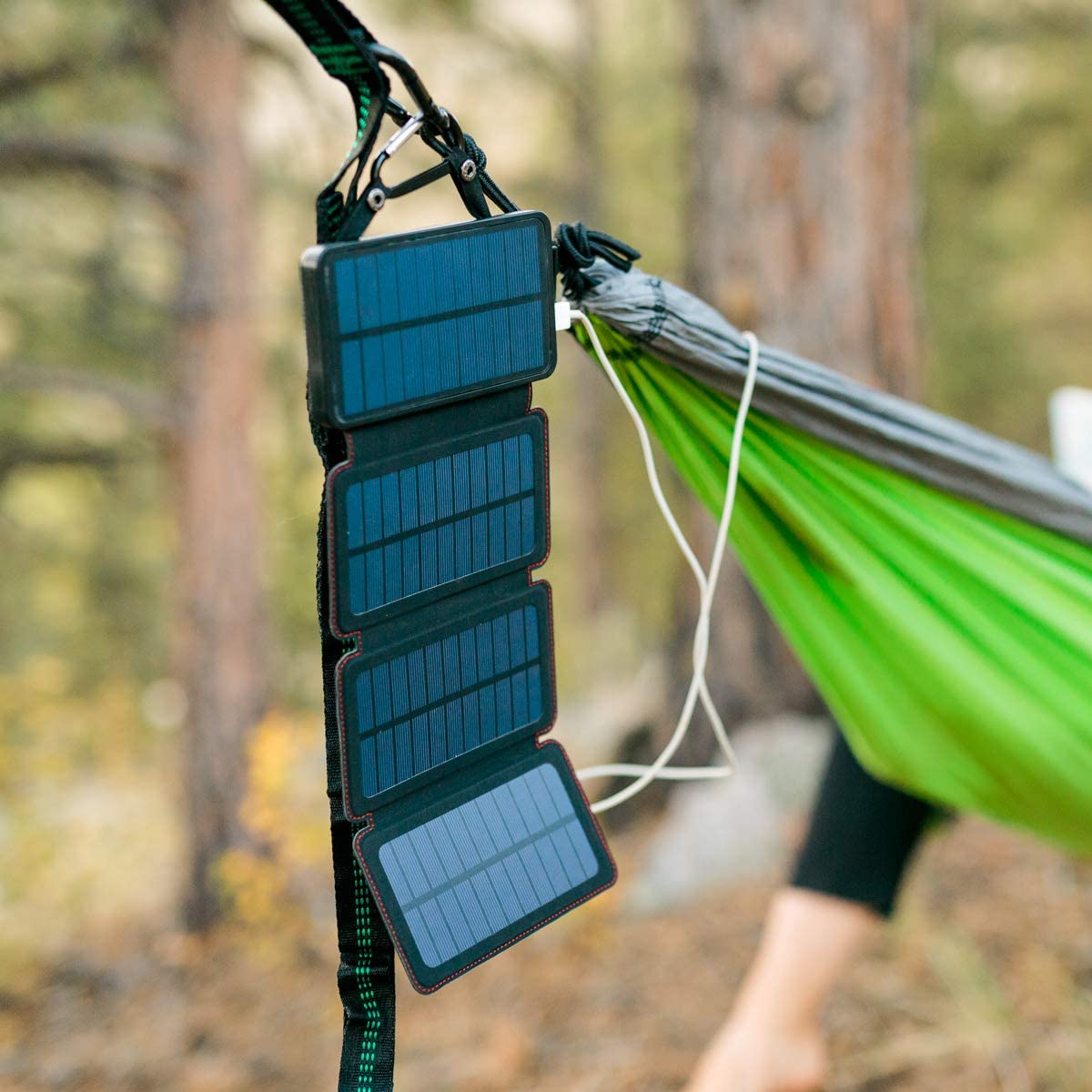 Survival Frog QuadraPro Solar Charger Power Bank - 5.5W 4-Panel Portable...
