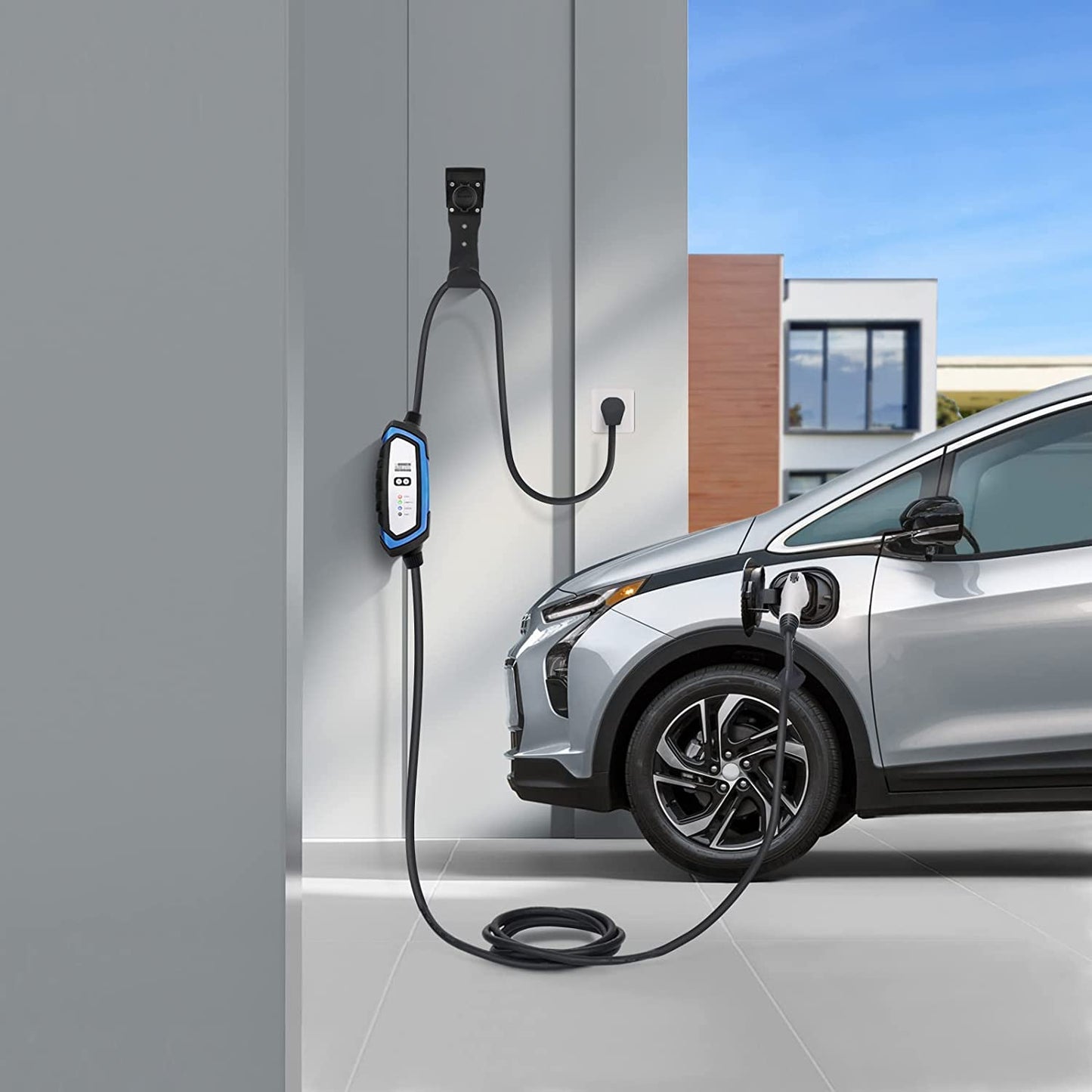 BougeRV Level 2 EV Charger, 240V 32Amp 25 Feet Charging Cable, Portable EVSE...