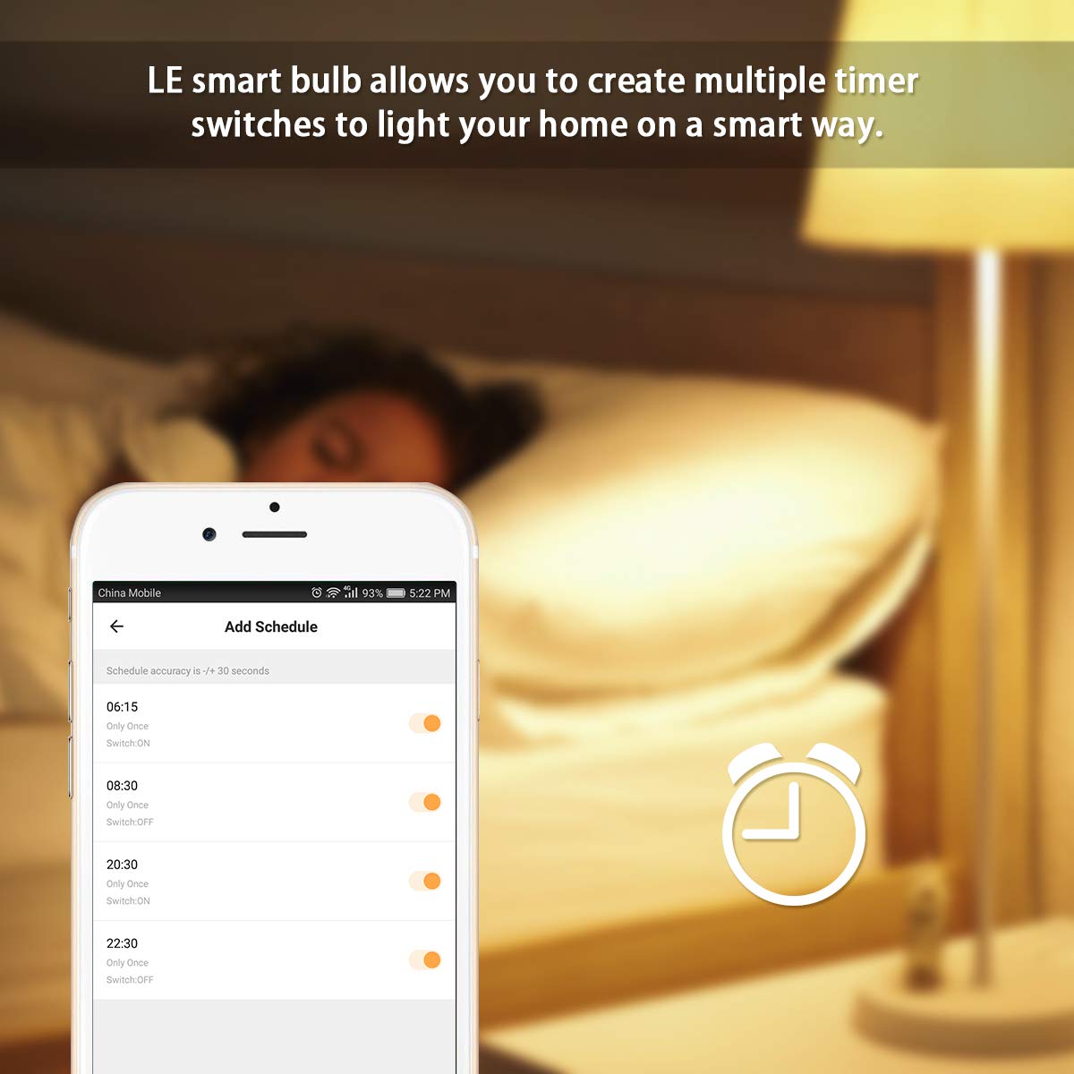 LE LampUX WiFi Smart Light Bulbs Works with Alexa, Google Assistant, IFTTT,...