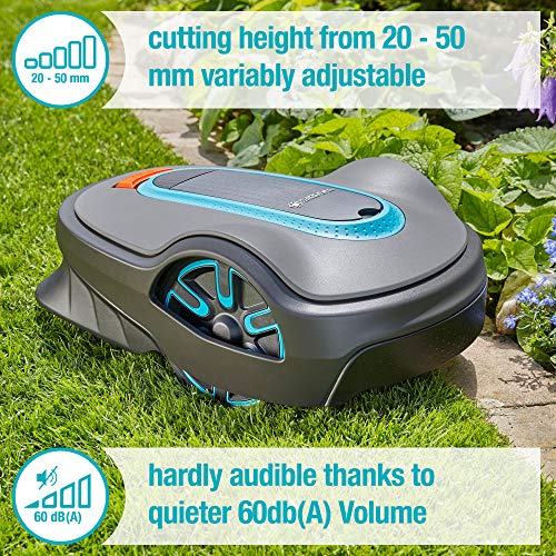 Gardena 15101-41 SILENO Life 8100sq ft Robotic Lawn Mower, Grey Gray