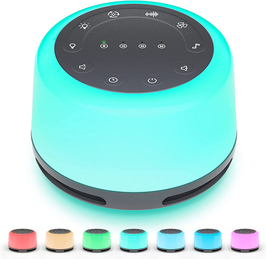 Anescra Sound Machine for Baby Adults 1 Count (Pack of 1), White-night Light