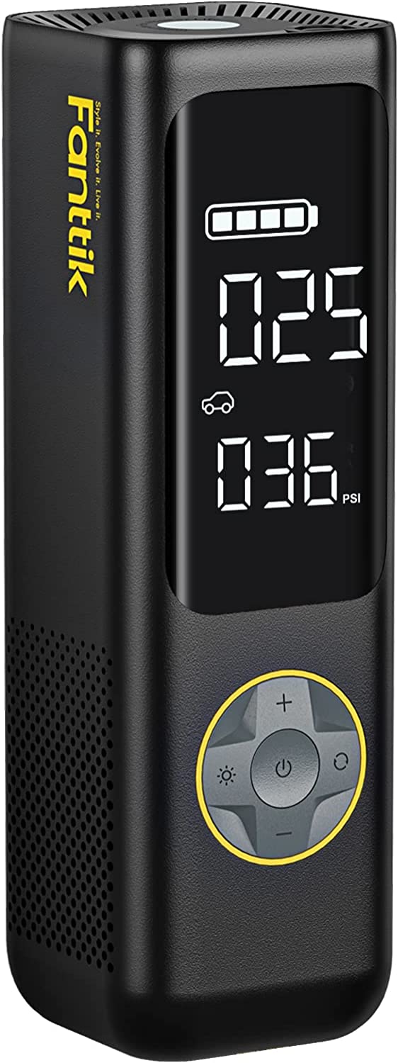 Fanttik X8 APEX Tire Inflator Portable Air Compressor, 2X Faster Black