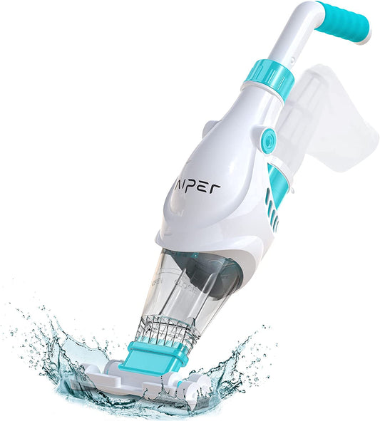 (2023 Upgraded) AIPER Cordless Pool Vacuum, Handheld Rechargeable White